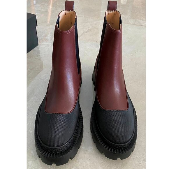 Coach Women's Ankle Boots in Burgundy and Black - Picture 4 of 13